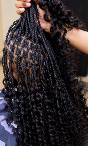 Boho Knotless Braids